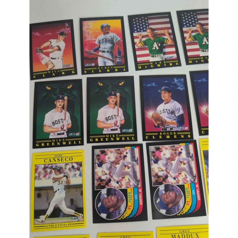 Mixed Lot Of 52 Gradable Baseball Cards 1991 Fleer Superstars Bo Jackson & More!